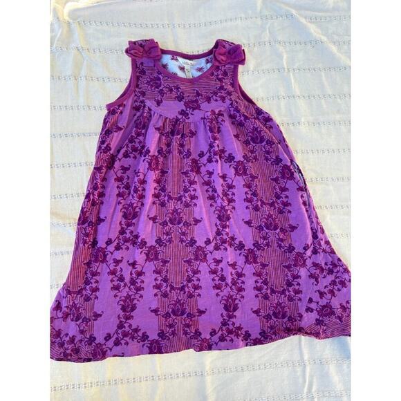 Matilda Jane‎ Enchanted Garden Clearwater Floral Purple Midi Dress, Size 8 - Picture 1 of 6